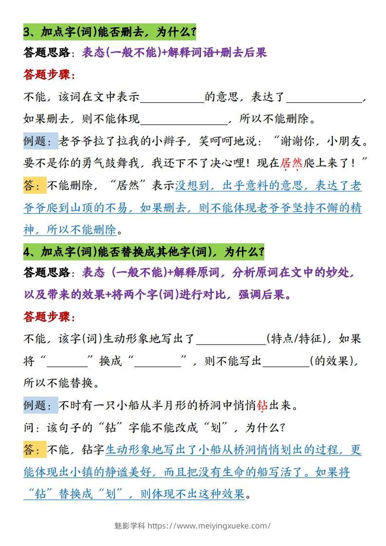 图片[2]-【16条阅读理解常考题型和答题技巧】六下语文-学科资源库